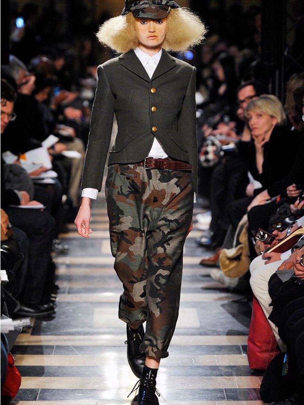 2010 Junya Watanabe Comme des Garçons Camo Runway Culottes Avant Garde Pants